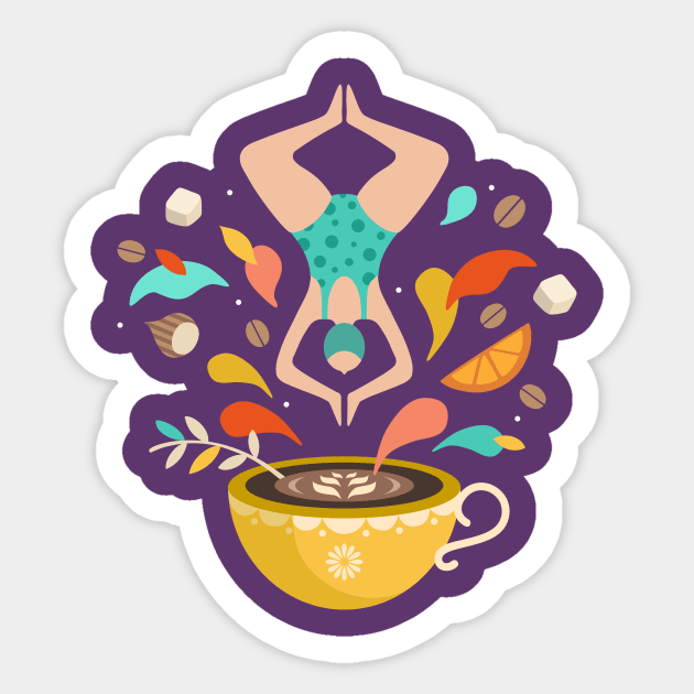 Monday coffee Sticker by mil_papeles